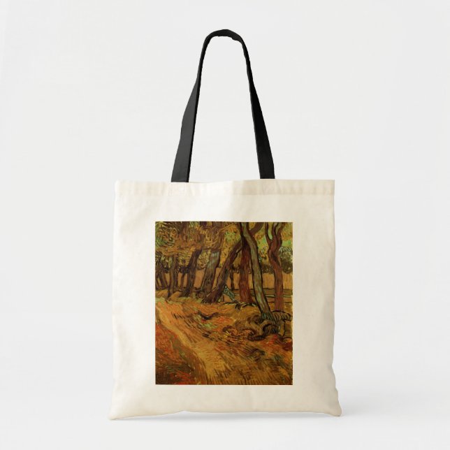 Garden St Paul Hospital Figure by Vincent van Gogh Tote Bag (Front)