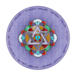 Garden Star in Lilac Shabbos Charcuterie Board