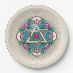 Garden Star Paper Plate