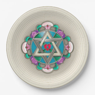 Garden Star Paper Plate