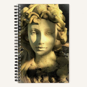 Garden Statue Hard Cover Notebook
