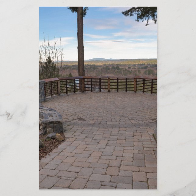 Garden Stone Brick Paver Patio View Deck (Front)