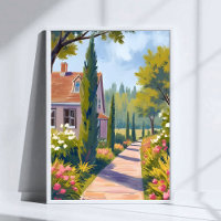 Garden Stroll | Oil Painting Floral Watercolor