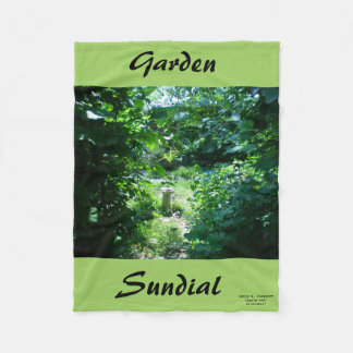 GARDEN SUNDIAL FLEECE BLANKET