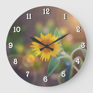 Garden Sunflower wall clock