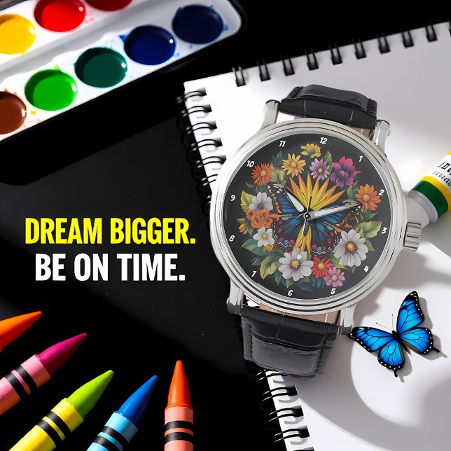 Garden Symphony" - Floral Butterfly  Watch (Creator Uploaded)