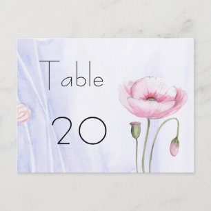 Garden Table Number Postcard