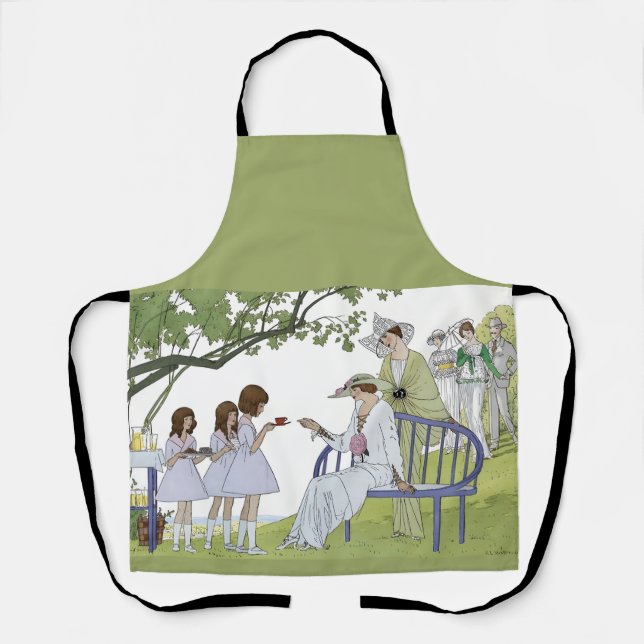 Garden tea party  apron (Front)