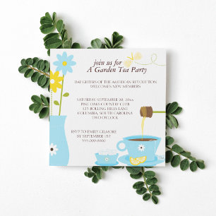 Garden Tea Party Luncheon Invitations