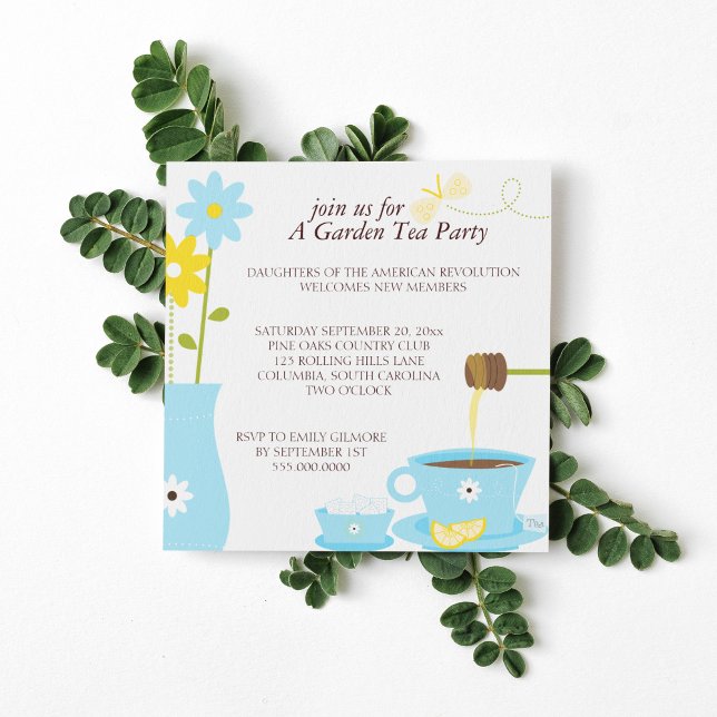 Garden Tea Party Luncheon Invitations (Creator Uploaded)