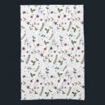 Garden Tea Towel<br><div class="desc">Kitchen towel featuring a summer-inspired floral pattern in blue,  green,  coral and pink. Part of the Garden Party collection from Parcel Studios.</div>