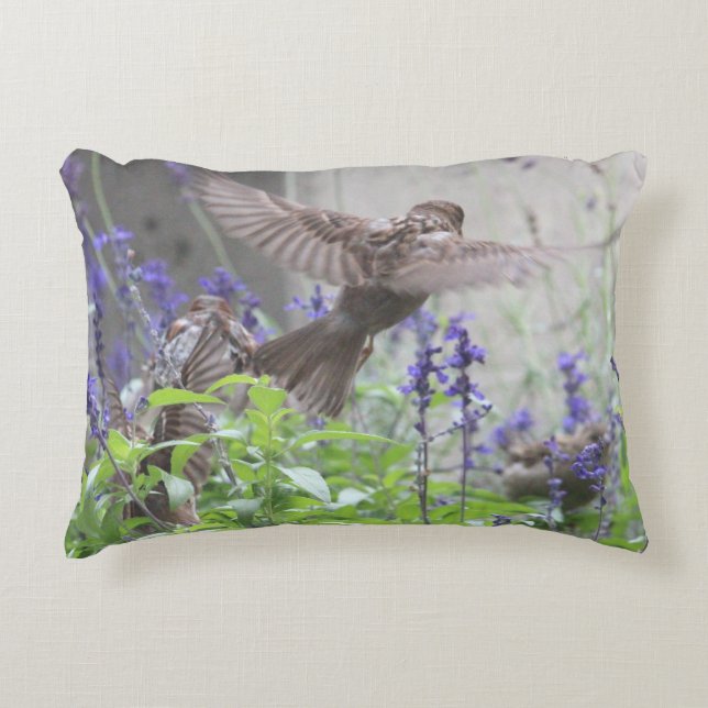 Garden Themed Design Decorative Cushion (Front)