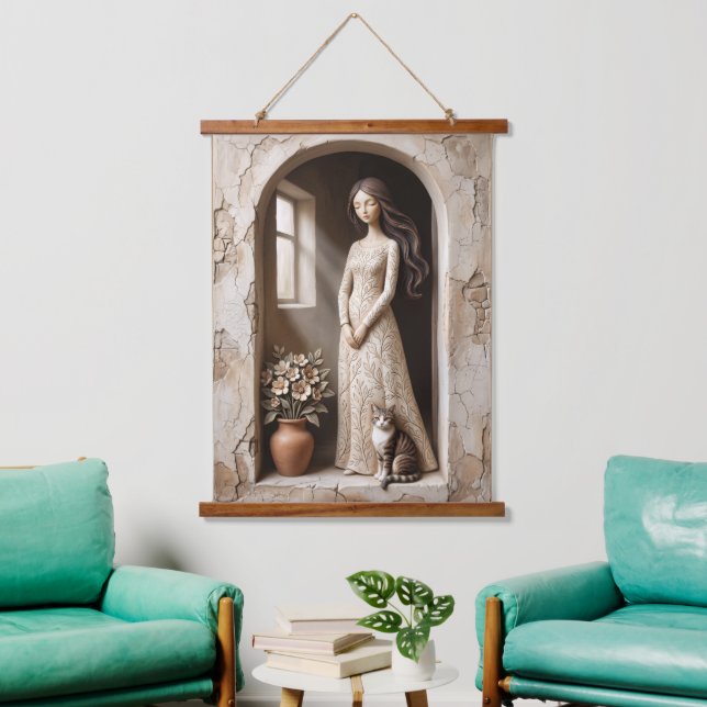  Garden Threshold Art Print The Quiet Studio Hanging Tapestry (Living Room)