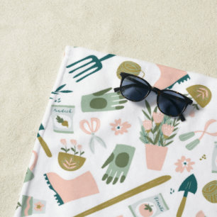Garden Time Beach Towel