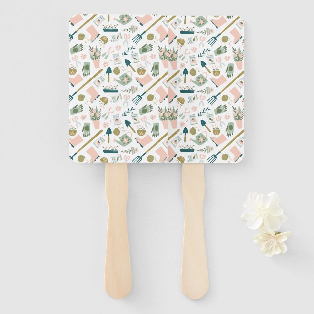 Garden Time Hand Fans (Front and Back)