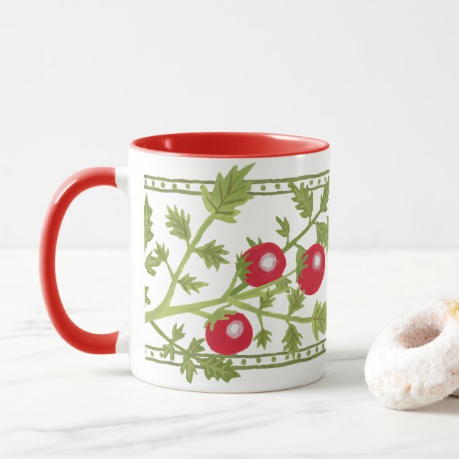 Garden Tomatoes Mug (With Donut)