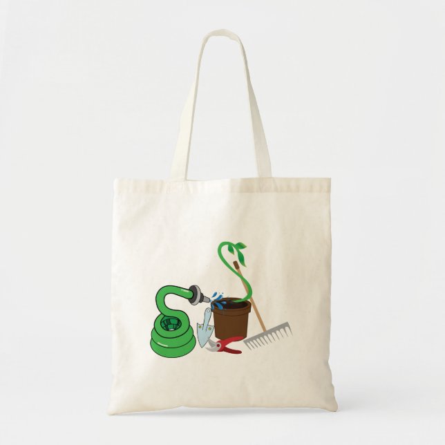 Garden Tools Tote Bag (Front)