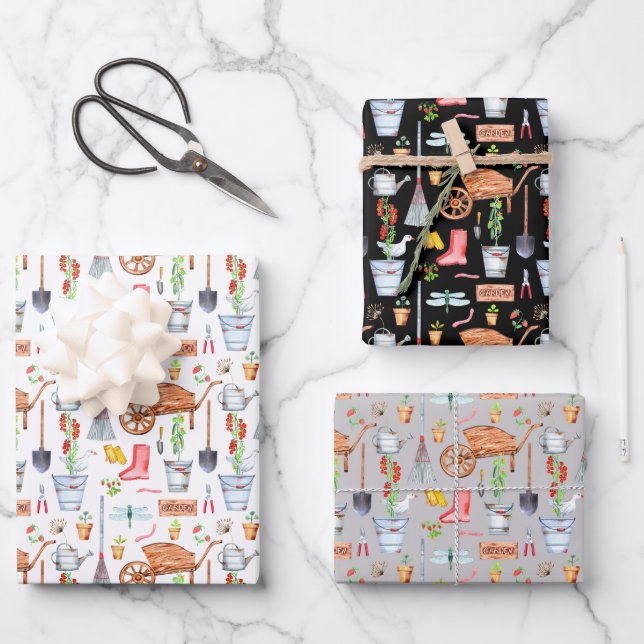Garden Tools  Wrapping Paper Sheet (Front)