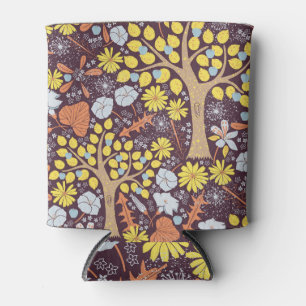 Garden trees, floral, apple pattern can cooler