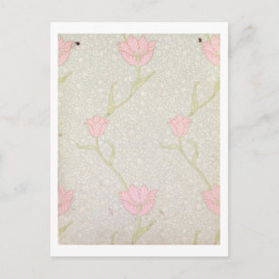 'Garden Tulip' wallpaper design, 1885 Postcard