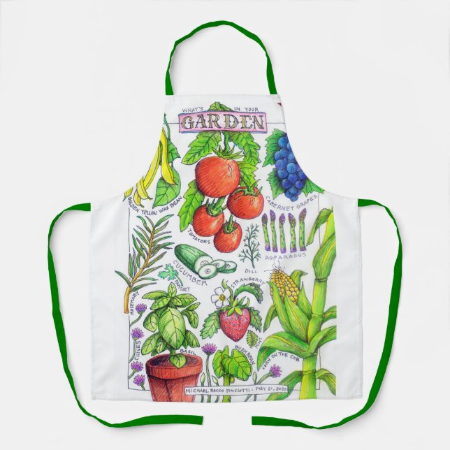 Garden Vegetables Apron (Front)