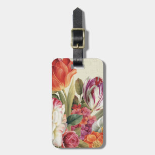 Garden View Tossed Flowers Luggage Tag