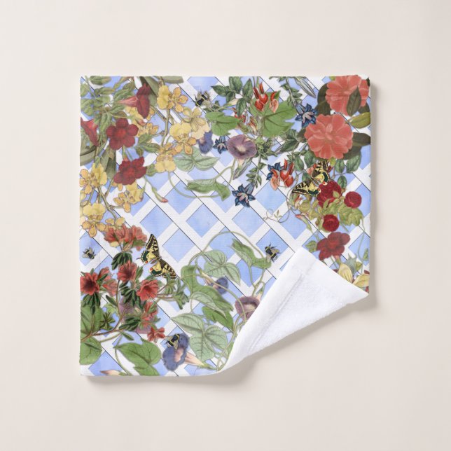Garden Vignette Bath Towel Set (Wash Cloth)