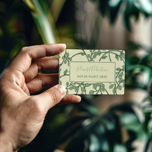Garden vines pattern pretty business card