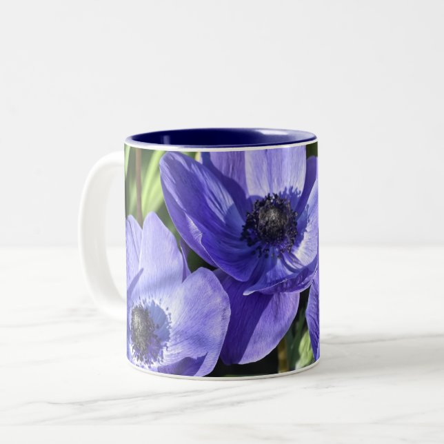 Garden Violet Flowers Coffee Mug (Front Left)