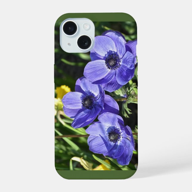 Garden Violet Flowers iPhone15 Case (Back)