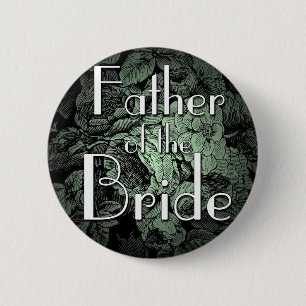 Garden Wedding Button: Father of the Bride 6 Cm Round Badge