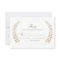 Garden Wedding Golden Leaf Wreath RSVP