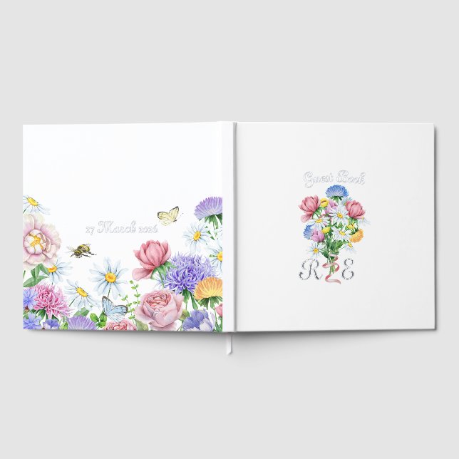 Garden Wedding Guest Book (Full)