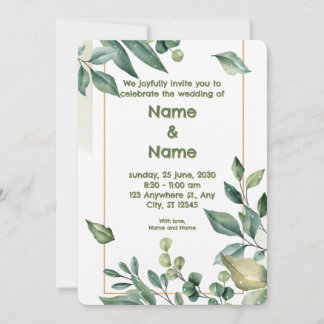 Garden Wedding Invitation