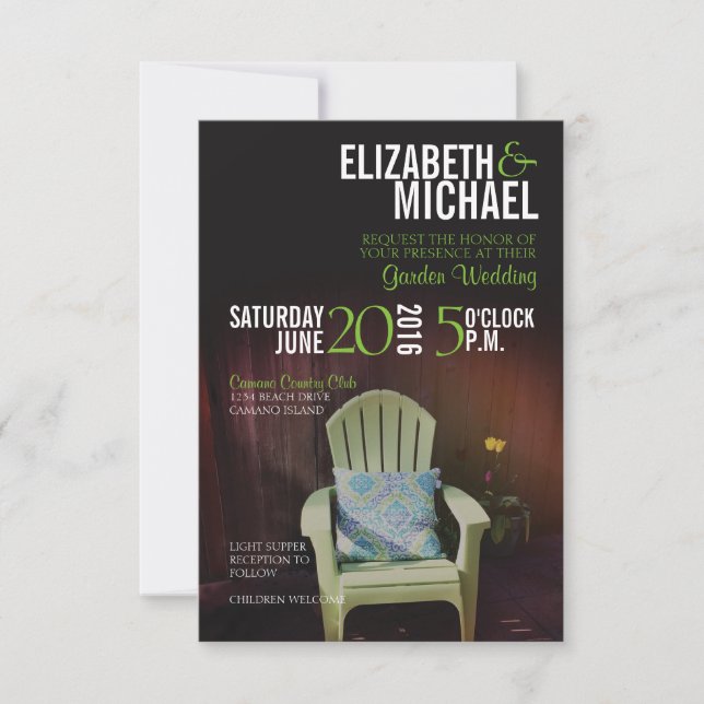 Garden Wedding Invitation (Front)