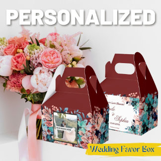 Garden Wedding Paper Bag Favour Box