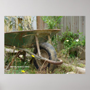 Garden Wheelbarrow Poster