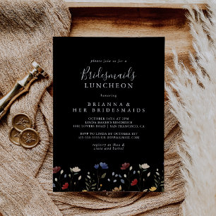 Garden Wildflower Bridesmaids Luncheon Shower Invitation