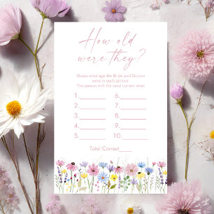 Garden Wildflowers How Old Were They Bridal Game