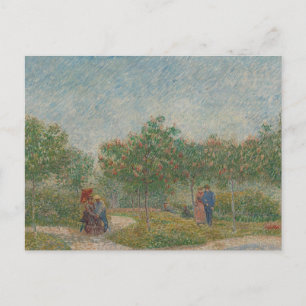 Garden with Courting Couples by Vincent Van Gogh P Postcard