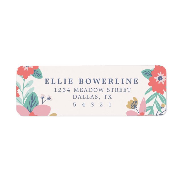 Garden Wreath Address Labels (Front)