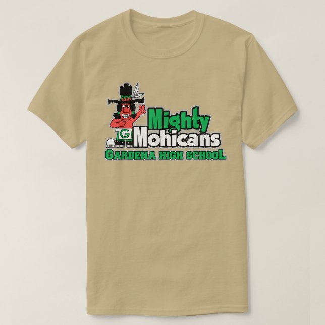 Gardena High School Mighty Mohicans T  T-Shirt (Design Front)