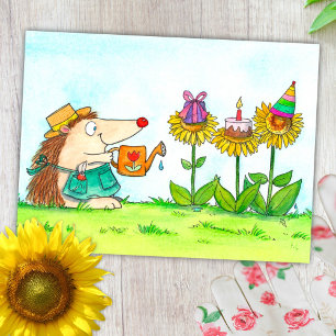 Gardener Birthday postcard