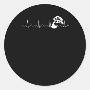 gardener botanist horticulturist bonsai gardening classic round sticker