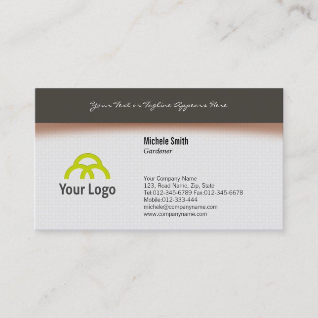 Gardener Business Card Simple Design (Front)