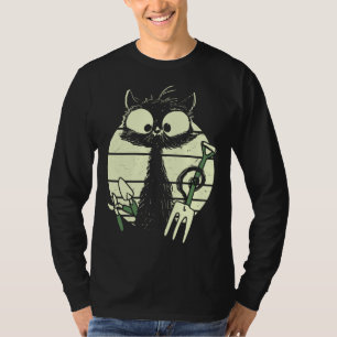 Gardener Cat Gardening Cat Cute Cat With Digging F T-Shirt