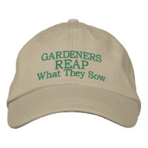 Gardener embroidered baseball hat