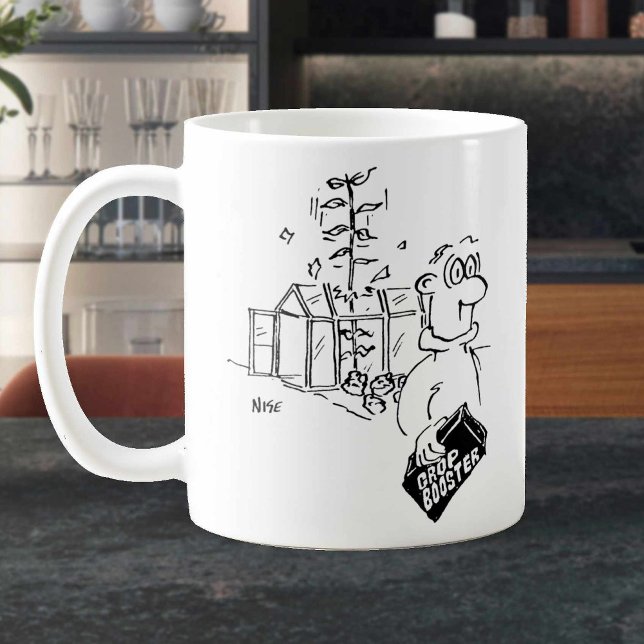Gardener Fertilises his Crops. Funny Coffee Mug (Creator Uploaded)