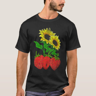 Gardener Floral Nature Flower Blossom Strawberry S T-Shirt