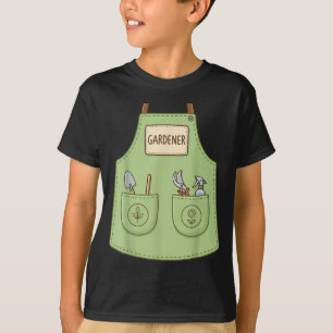 Gardener Funny Cute Gardening Horticulture Apron T-Shirt